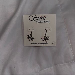 Spirit dragonfly dangling earrings NWT
